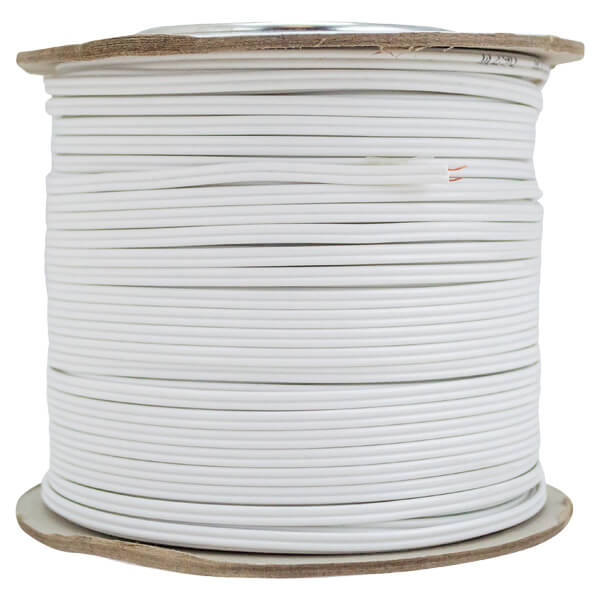 2Core Bell Wire White > Alarm Cables and Fittings
